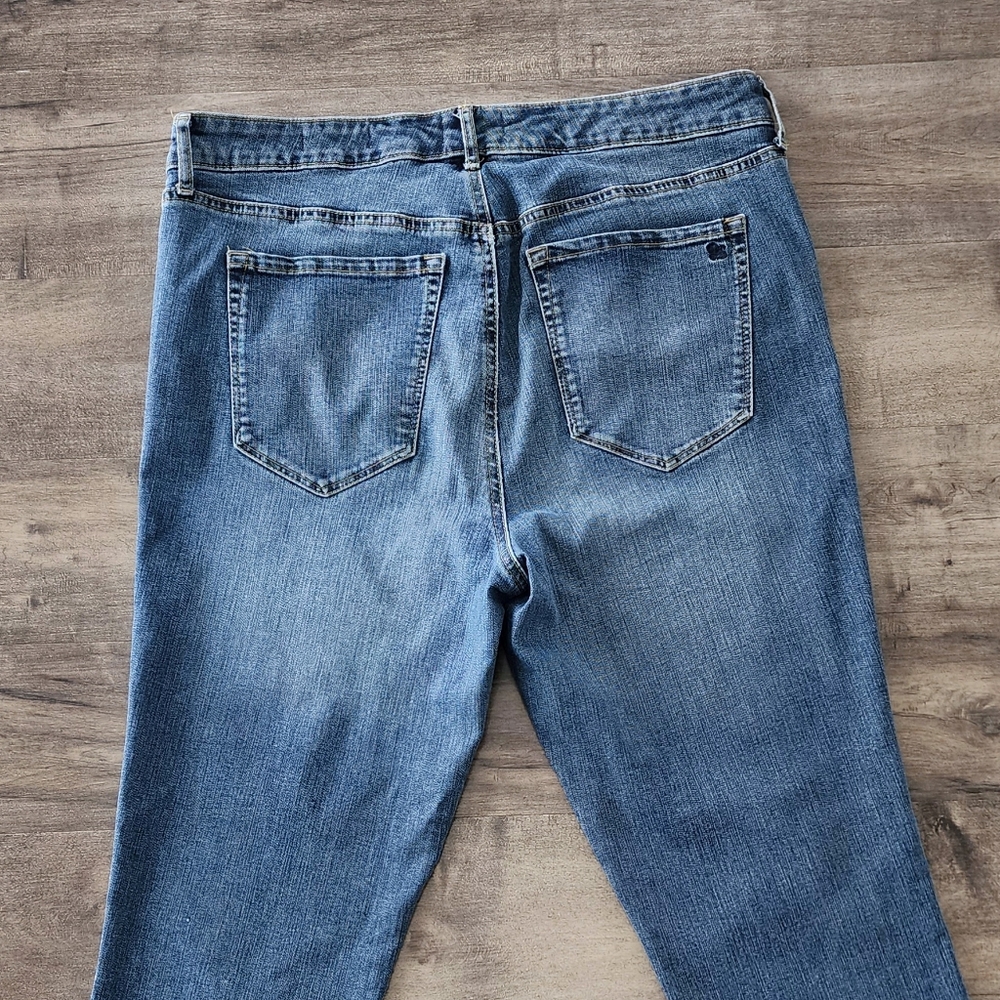 Jessica Simpson High Rise Skinny Ankle Blue Jeans Women's Size 14 - Picture 10 of 15